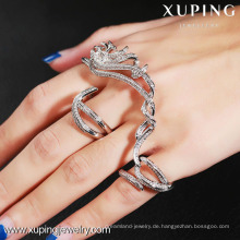 13169 xuping 2016 modeschmuck china großhandel rhodium farbe luxus umschließen design charme ring